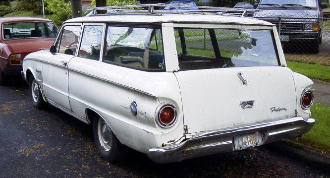 '60 Falcon 2dr Wagon, lt rear 3/4 profile