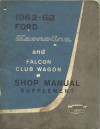 Econoline/Club Wagon Shop Manual Supplement 1962-63